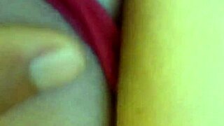 Trying on new thong panties for a close-up