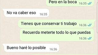 Latina Employee Says Goodbye with Web Chat and Dating Talk