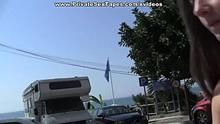 I fucked my girlfriend near the beach but it was public oops