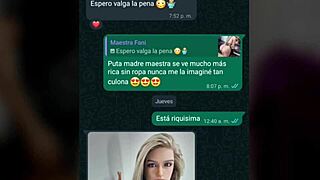 Chat with my teacher gets spicy late at night on WhatsApp