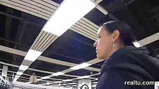 glamorous czech nympho gets seduced in the mall and fucked in pov