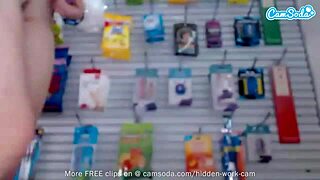 babe works on webcam at her job