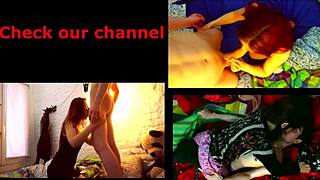 Raw, sexual intercourse with a pretty and slender red-haired adult film star
