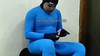 Masked Zentai Injection: Spandex Hood Medical Fetish Action Unleashed