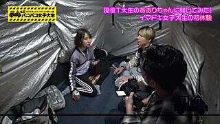 skinny asian dancer with stunning legs in homemade blowjob video