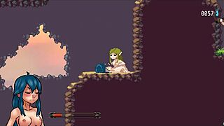 Nayla's Castle Hentai Game Ep 5: Threesome with Dark Elves