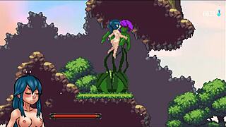 Hentai game episode 5: Watching our issues being acted out in a threesome with big cocks and futanari