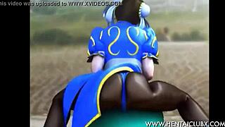 性感春丽骑健身球搞Hentai热舞