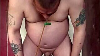 Mark Wright's Mouth Wide Open For Your Piss