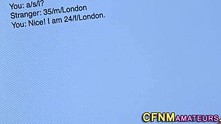 blonde amateur meets stranger for a chat