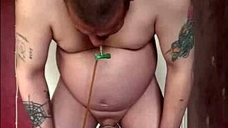 Mark Wright's Mouth Wide Open For Your Piss