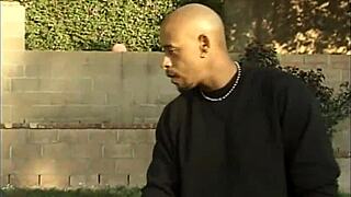 Black ebony bent over double assfucking cumshot