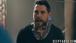 Young babe Carolina Sweets performs in a scene.