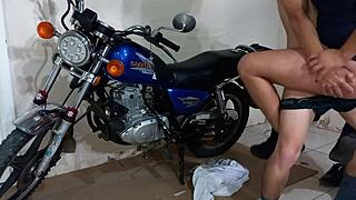 Latina milf calls mechanic for hot sex while husband is away