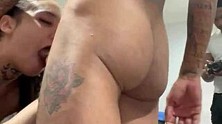 intriguing flips with gaktrizzy in group deepthroat session