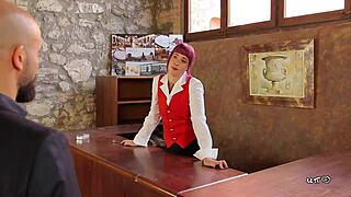 Hey, Lilyan Red is having a rough time with wild fucking!