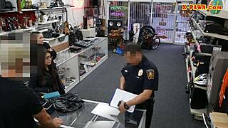 Couple bitches pounded by horny pawn guy!