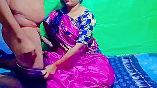 Naughty bhabhi in a hot Indian sari gets close with her devar