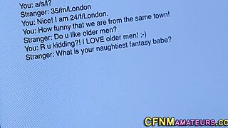 blonde amateur meets stranger for a chat