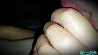 The step-sister eagerly sucks his dick before close-up pussy fucking.