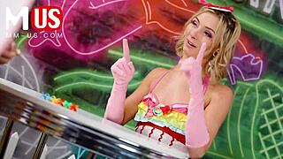 sheena ryder and air thugger in jerkaoke doggystyle session