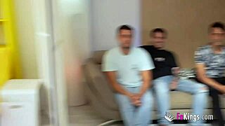 Spanish babe Nelia Estrada milks every cock dry in wild group ride