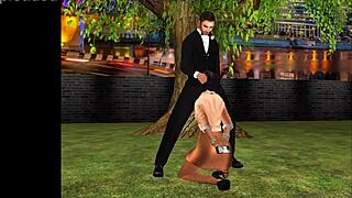 enjoying a sweet appetizer in cartoon style