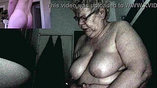 Granny gets caught masturbating on camera