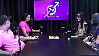 Will this teen in sheer red lingerie dare to start on xvideos without her family knowing?