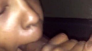 Follow the drip as I deepthroat this mature MILF's cock