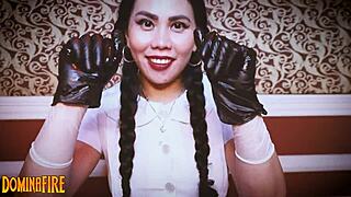 Medical Fetish with Long Latex Gloves ASMR Play