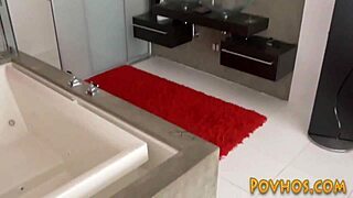 Brunette teen rides cock in POV while spreading pussy