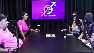 Will this teen in sheer red lingerie dare to start on xvideos without her family knowing?