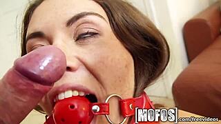 Hot Brunette's Kinky Side With Blindfolded Masturbation!