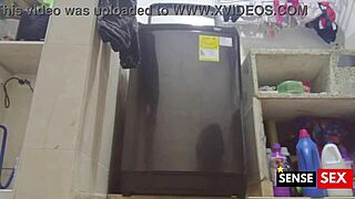 Caught on camera: StepMom's secret squirting session
