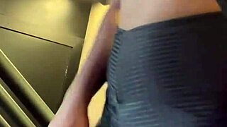 Athletic Redhead Slut Licks Pussy Outdoors In Public