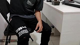 My horny boss begs for blowjob and creampie to keep her job