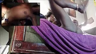 Hey, check this homemade African American milf getting down!