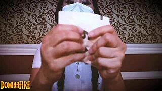 Medical Fetish with Long Latex Gloves ASMR Play