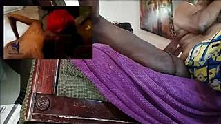 Hey, check this homemade African American milf getting down!