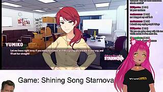 Shining Song Starnova Aki route part 3 streams as an anime in vtuber
