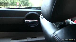 Naughty blonde babe rides big black cock in interracial fun