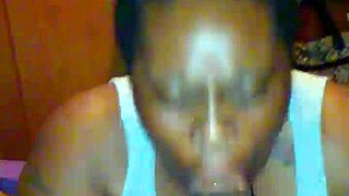 Watch this full video of deepthroat swallowing that big black cock!