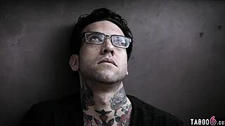 Perverted neighbor blackmails hot blonde teen 18+ into taboo sex, watching her ass and cock