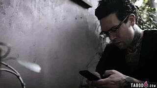 Perverted neighbor blackmails hot blonde teen 18+ into taboo sex, watching her ass and cock