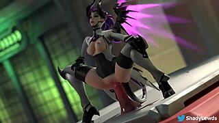 Hentai animated adventure with a big dose of mercy and a big dildo