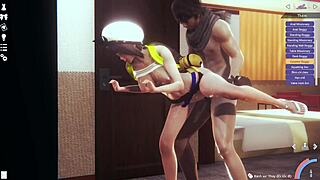 Anime Couple Fucking from Behind in 3D Hentai