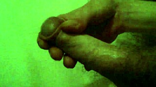 watching a big ejaculation during masturbation with cock