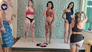 Recording Backstage as Girls Swap Panties at Himeros Mansion