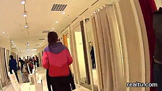 Wow, seduced this Czech teenie at the hypermarket for POV action